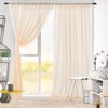 Backdrop Curtain Champagne 1.5x2.15m Yarn Durable Backdrop Drape for Wedding