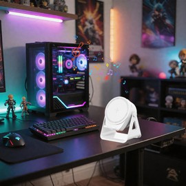 Kabelloser Lautsprecher | Handyhalter mit Induktionslautsprecher und Licht,360-Grad-Rotation Elektronisches Gerät Für Outdoor Nachttisch Badezimmer Zuhause Reisen Arbeitsplatz Auto