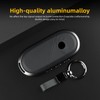 KUNGKIC Aluminum Alloy Leather Protector Smart Key Case Keychain for