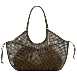 Large Mesh Hobo for Women Summer Beach Bag with Inner Bag Large Tote Elegant Purses for Vacation Travel