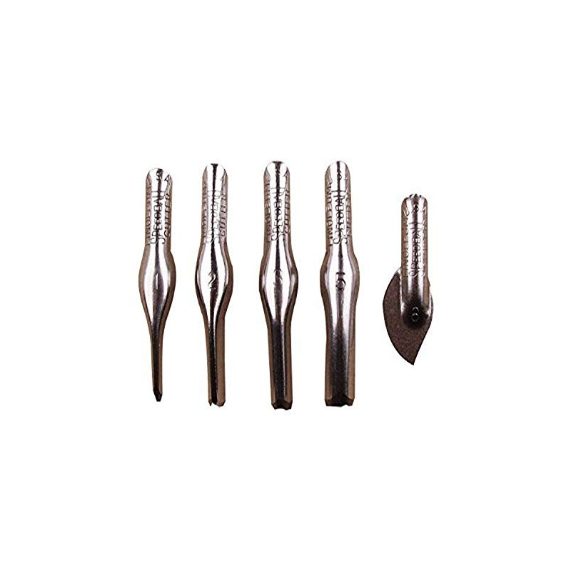 Speedball Linoleum Cutters - 5 Assorted Carving Printmaking Cutter Types,