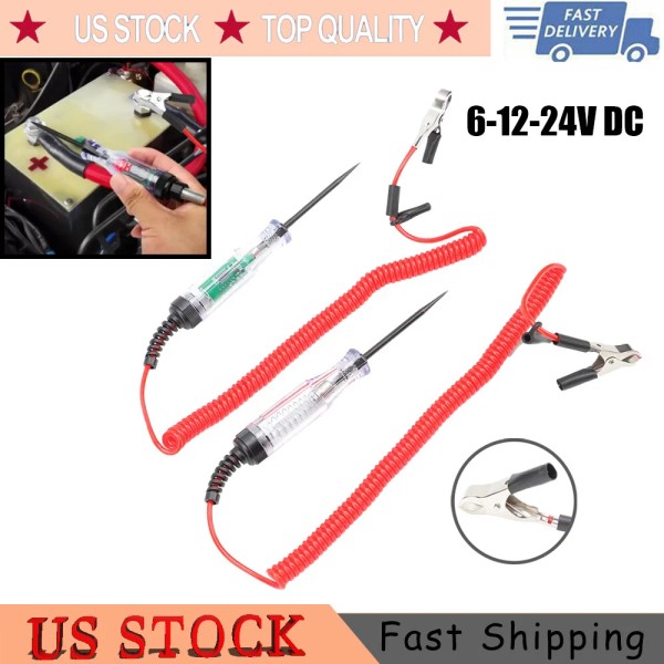 realtop3 2 PCS Car Digital Electric Voltage Circuit Tester Automotive