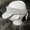 Panama Jack One Size Sun Visor Hat Gray Zip Pocket