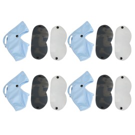 4 Pack Face Cover Sunscreen Sun Protection Wrap Holder Full Size with Eye Protector for Outdoor Blue