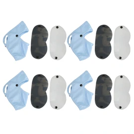 4 Pack Face Cover Sunscreen Sun Protection Wrap Holder Full Size with Eye Protector for Outdoor Blue