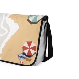 Le Jardin du Lin Digital Printed Messenger School Bags with Black Strap for Girls and Boys, Back to School, Messenger Bags for Students, Shoulder Bags, Size: 29 x 36 cm