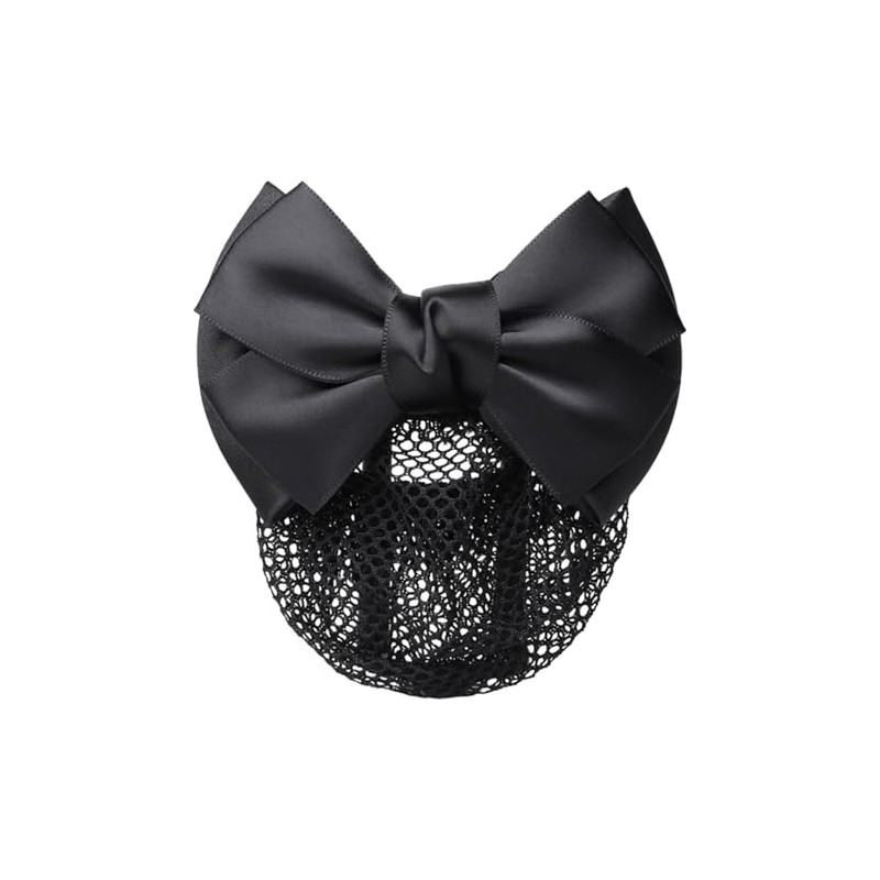 Chignon Net Barrette with Net Bun Net, Hair Net, Ribbon,