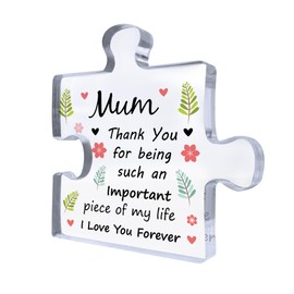 Red Ocean Gifts For Mum Acrylic Puzzle Piece Best Mum Gifts from Daughter Gifts for Mum from Son Mum Birthday Gifts Mum Gifts Christmas Thank You Presents for Mum