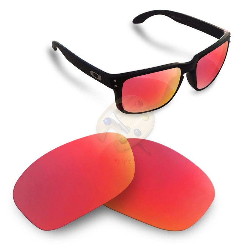 Sunglasses Restorer Oakley Holbrook Polarized Replacement Lenses (Ruby Red)