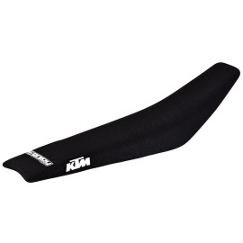 Enjoy Mfg 2016-2018 KTM SX-SXF 125 250 350 450 SEAT COVER Gripper  BLACK #143 LOGO
