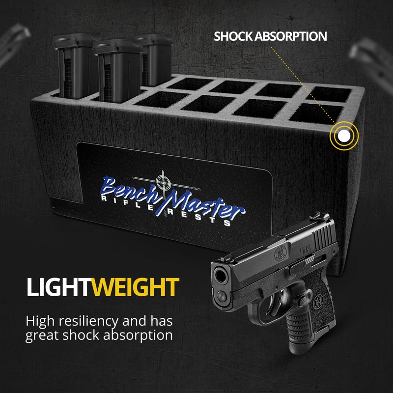 BenchMaster Double Stack 9mm Mag Rack (4" x 4" x