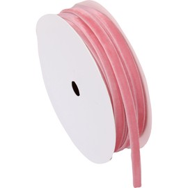 ThreadArt Thin Velvet Ribbon 1/4 Inch - 5 Yard Rolls - for Gift Wrapping, Weddings, Ribbon for Hair Bows, Choker Jewelry, Crafts, Bouquet and More - 0.25" - Dusty Rose - 160