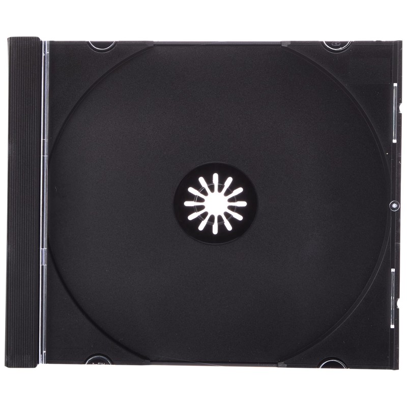Hama 44746 Standard CD Jewel Case, pack of 10, transparent/black