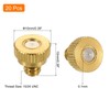 sourcing map Brass Misting Nozzle, 10/24 UNC 0.1mm Orifice Dia
