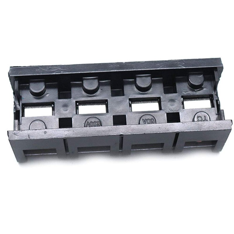 Sscon 2pcs Terminal Block 4 Position 600V 60A Dual Row