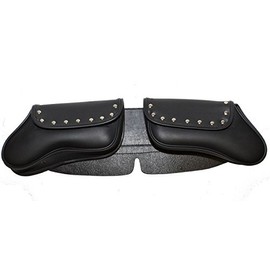 Billys Biker Gear Studded 2 Pocket Motorcycle Windshield Bag