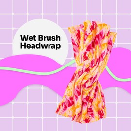 Wet Brush Headwrap Pink Tie Dye, 1CT