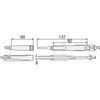 Hozan ESD Grip Tweezers, Non-slip Elastomer Grip, Anti-static, Tip Width