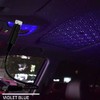 2Pcs Red Mini LED Star Night Projection Light, USB-Powered Car