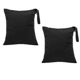 Bolsa Impermeable para Ropa Mojada, 2 Piezas Bolsa de Viaje Reutilizable con Cremallera, Bolsa Húmeda para Niño, Natación, Gimnasio, Playa, 40x50cm, Nylon Duradero, Asa Colgante