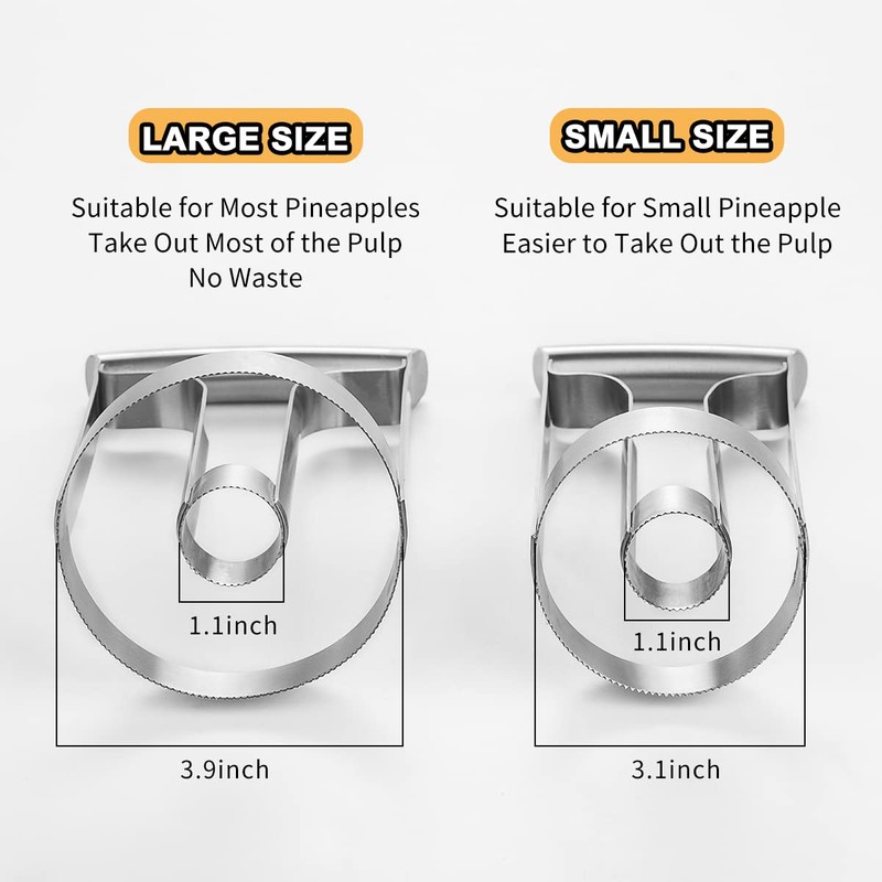 shoxil Pineapple Corer Large Stainless Steel Pineapple Corer Peeler Pineapple