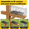 Dabolang Metal Mailbox Mounting Bracket,Post Mount Mailboxes Board,Mailbox Bracket for