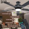 Surtime 52" Ceiling Fans with Lights-Low Profile Ceiling Fan with