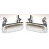 DELPA 2 pcs Outside Left & Right CHROME Door Handles