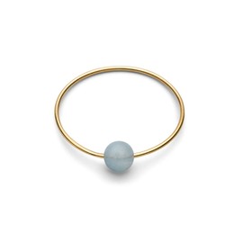 JUKEREI Ring Gold Women's – Birth Ring / Birthday Ring / Birthstone Ring All Months January / December Silver Gold-Plated, Gold-Plated Silver, March
