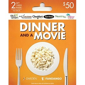 Darden/Fandango Movie & a Meal, Multipack of 2 - $25