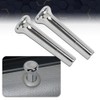 PIT66 Cars Door Lock Knobs Compatible with GM 1971-1988 Chrome