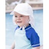 ZURLEFY White Baby Sun Hat Girls, UPF 50+ Toddler Summer