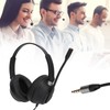 Binaural Customer Service Headset ENC Noise Reduction 3.5mm Communication Headset