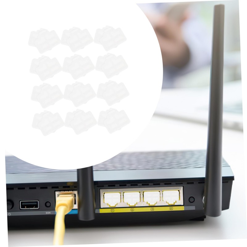 OSALADI 50pcs Ethernet Hub Port Dust Caps Dust Protector for