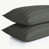 Hafaa Pillow cases 2 Pack – Olive Green Stripe Pillow