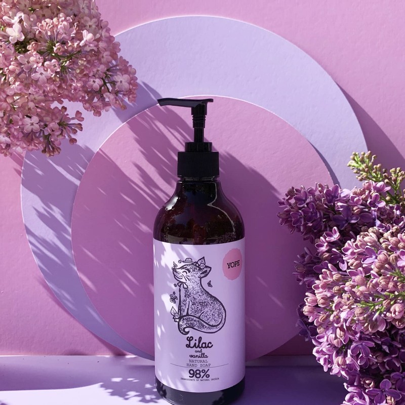 YOPE Natural Liquid Soap Lilac & Vanilla (500 ml) -