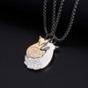 Wolentty Couple Fox Necklace - Stainless Steel Fox Couples Necklaces