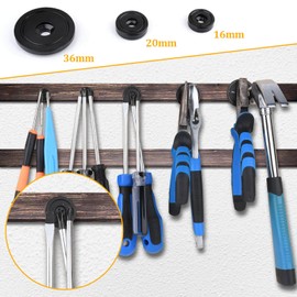 26Pcs Magnets with Holes, Strong Neodymium Magnets Heavy Duty, 18 lbs Pulling Force 0.63" (16 mm) Waterproof Rare Earth Magnets with Countersunk Hole and Wall Mounting Screws, for Workplace, Home