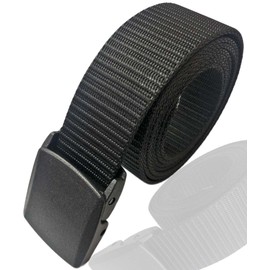 Mom YKK Buckle, Nylon Belt, Maximum 63.0 inches (160 cm), 3L, 4L, 5L, Lightweight, Work Belt, Casual, Black
