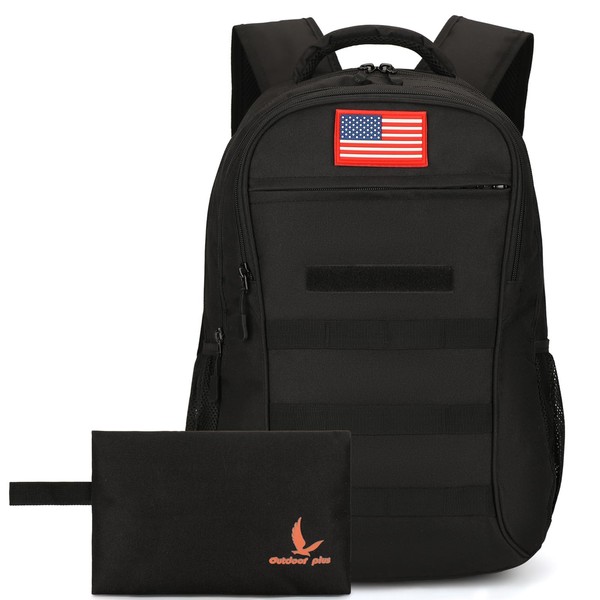 outdoor plus Camo Backpack,Military Boys Backpacks for School,40L Army Bookbag