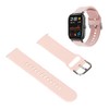 Correa de Reloj Inteligente Cuifati, Silicona Rosa, 20 mm, para
