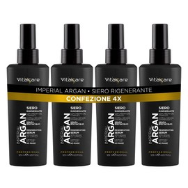 Vitalcare | Imperial Argan – Regenerierendes Serum, für trockenes und strapaziertes Haar, mit Arganöl, Leave-In, 4 x 125 ml