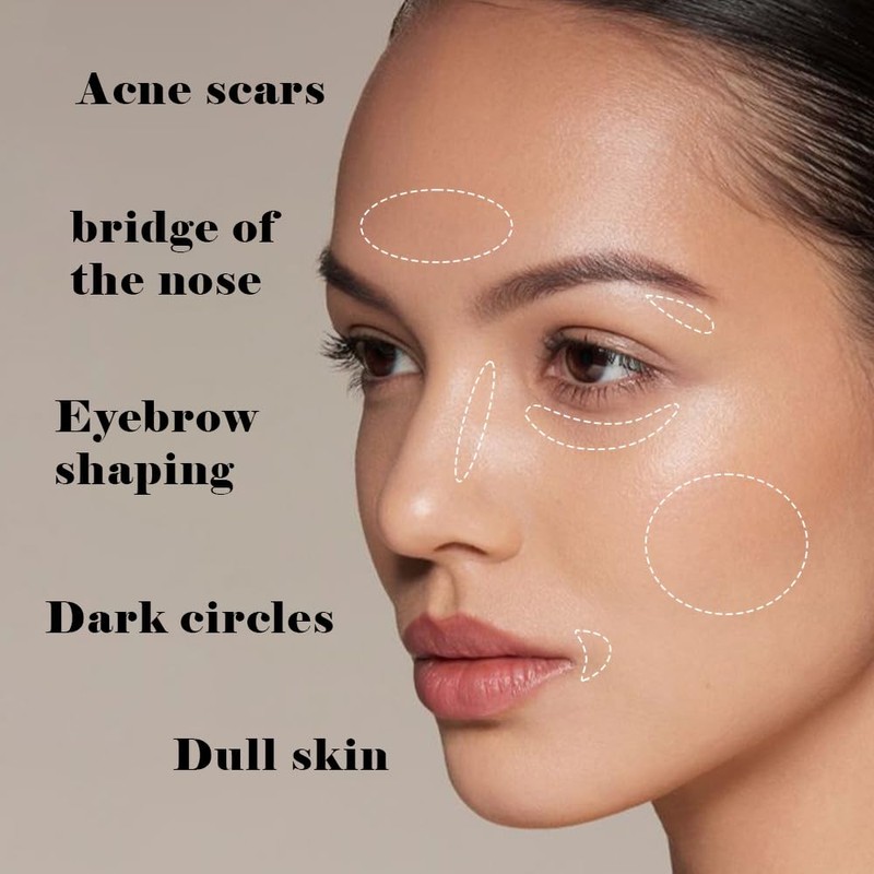 FeiCuiYun Liquid Concealer Makeup, Natural Coverage for Older Women, Under