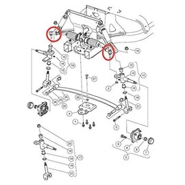 Juego de 2 Piezas de Rótula para Extremo de Barra de Acoplamiento para Precedent Club Car 2004 en Adelante, Tempo Club Car 2018 en Adelante, Metal de con Fabricación