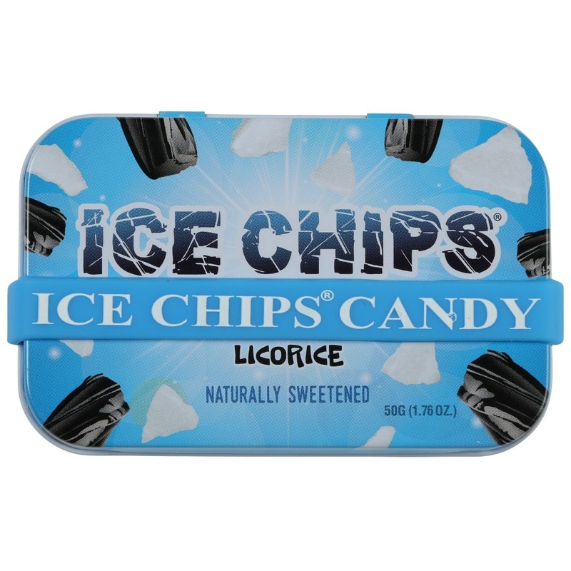 ICE CHIPS Xylitol Candy Tins 5.28 oz total (Licorice, 3