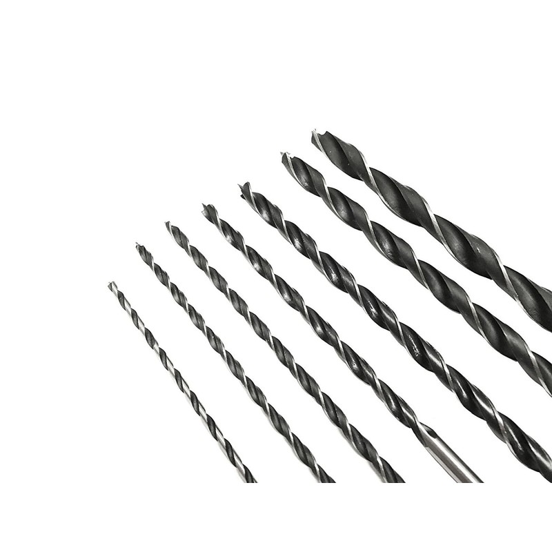 12" Extra Long Brad Point Wood Drill Bits (SAE) (7