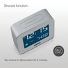Braun Digital Travel Alarm Clock with Snooze, Compact Size, Negative