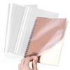 Book Cover, Transparent, 10 Sheets, A4/B5/A5, Teaching Material, Notebook, Durable,