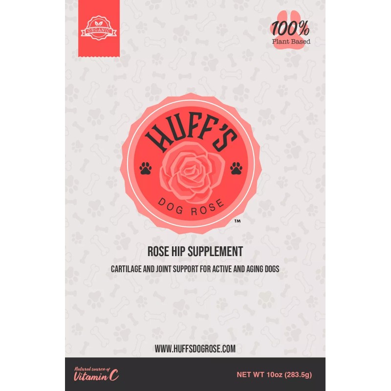 Huff's Dog Rose Hip Rose-Hip Canine Supplement 10oz (283.5g) Best