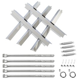 Grill Replacements for Charbroil Performance 463448021 463449021 463365021 5 Burner 463351021 463352521 4 Burner Gas Grill Igniter Stainless Steel Grill Burner Heat Plate Shield Crossover Tube